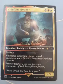 MTG Chief Jim Hopper Secret Lair Drop Stranger Things 341 SLD Magic Rare LP/NM - Image 1