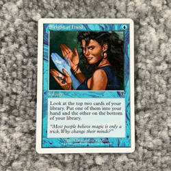 Sleight Of Hand MTG 7th Edition Magic The Gathering Moderate Play MP - Image 1