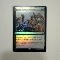 Preposterous Proportions (NM Foil) FDN-0190 Rare MTG - Image 1