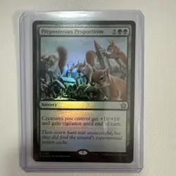 Preposterous Proportions (NM Foil) FDN-0190 Rare MTG - Image 3