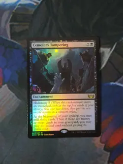 Cemetery Tampering - Foil Promo | 7% Off 2+ |New Capenna | NM | MTG - Image 1