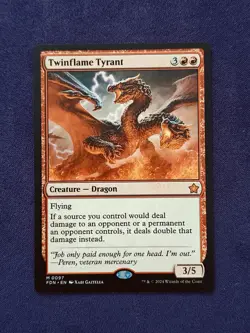 x1 Twinflame Tyrant FDN Foundations MTG 97 MYTHIC M/NM 1x - Image 1
