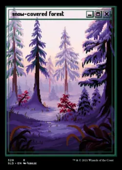 Snow-Covered Forest (329) - Foil x1 - Secret Lair Drop Series - NM-Mint, English - Image 1