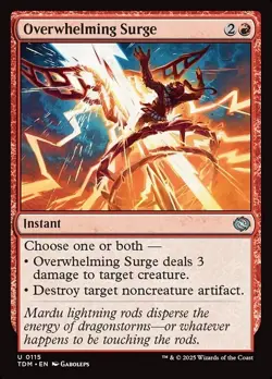 Overwhelming Surge (115) Tarkir: Dragonstorm TDM MTG Magic - Image 1