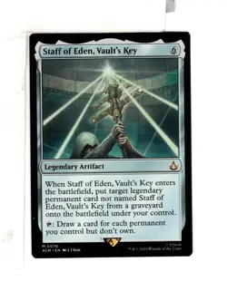 MTG Skeen Staff of Eden Vault's Key from ACR. NM. - Image 1