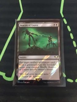 MTG Magic The Gathering Beacon Of Unrest Surge Foil Warhammer 40k Commander - Image 1