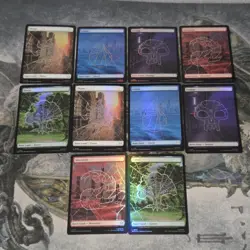 MTG Spider-Man• Mix Full Art Foil Lands Lot ▪ 10 - Image 1