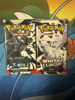 Pokemon TCG: Scarlet & Violet Black Bolt White Flare Booster Packs X2 Ships Fast - Image 1