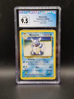 Wartortle 1999 Pokemon Base Set Unlimited 42/102 - CGC 9.5 - Image 1