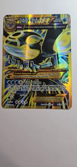 96/98 Primal Kyogre EX Shiny Full Art Ancient Origins LP Pokemon TCG - Image 3