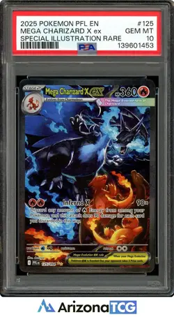 Pokemon 2025 Mega Charizard X ex 125/094 SIR Phantasmal Flames GEM MINT PSA 10 - Image 1