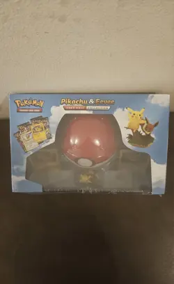 Sealed Pokemon Pikachu & Eevee Poke Ball Collection Box 5x Packs 2018 - Image 2