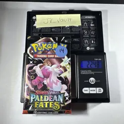 22.48g Paldean Fates Booster Pack Pokemon TCG New Sealed - Image 1