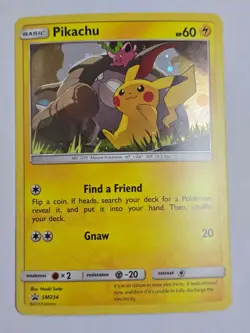 Pikachu SM234 Promo SM Black Star Promos Pokemon NM - Image 1