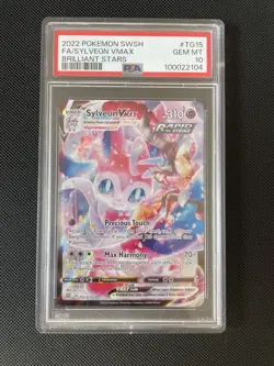 Sylveon VMAX TG15 Pokemon Brilliant Stars Trainer Gallery Full Art PSA 10 - Image 1