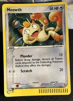 Meowth 013 (EX Series Collector's Tin) Pokemon Black Star Promo Holo NM - Image 1