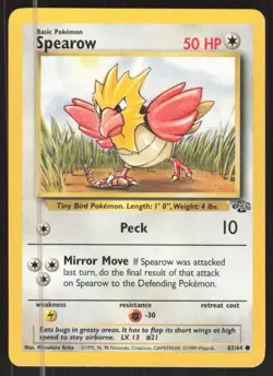 Pokemon TCG Jungle #62/64 Spearow NM - Image 1