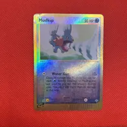 Pokemon TCG - Mudkip - EX Dragon 65/97 RARE Reverse Holo 2003 Vintage E Reader - Image 1