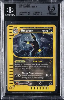 2003 POKEMON SKRIDGE HOLO RARE #H30 UMBREON BGS 8.5 - Image 1