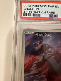 2023 POKEMON PAR EN-PARADOX RIFT ILLUSTRATION RARE #199 GROUDON PSA 10 - Image 3