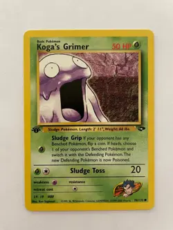 Koga's Grimer [1st Edition] #78 Pokemon Gym Challenge NM - Image 1