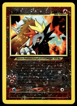 Pokemon TCG WoTC Promo #34/53 Entei LP (Small Crease) - Image 1