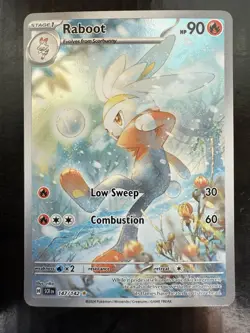 Pokemon Raboot 147/142 Sv07: Stellar Crown Holo Illustration Rare (NM) - Image 1