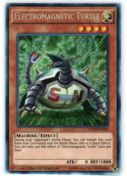 Electromagnetic Turtle - YGLD-ENA00 - Secret Rare - Limited Edition - Lightly Pl - Image 1