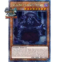 Yugioh! Erebus the Underworld Monarch RA04-EN019 Quarter Century Secret Rare NM - Image 1
