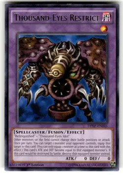 YUGIOH TCG THOUSAND-EYES RESTRICT DPRP-EN046 RARE 1ST EDITION NM - Image 1