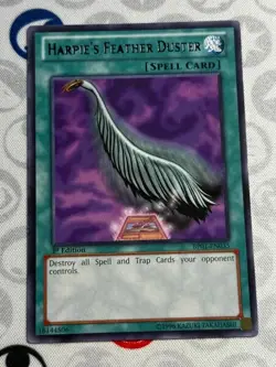 Harpie's Feather Duster - BP01-EN035 - Rare (NM) Yugioh Alternate Art - Image 1
