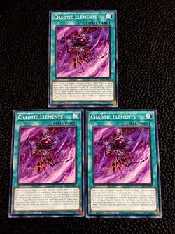 Chaotic Elements (X3) ALIN-EN067 Yugioh 1st (New) - Image 1