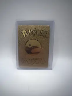 Basic Slowpoke & Psyduck Pokemon Gold Foil Non Licensed Art Card - Image 2