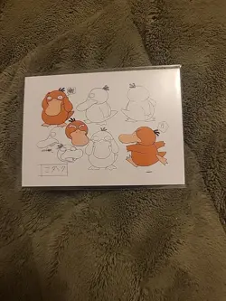 Psyduck - Pokemon Polaroid Sketch Card by Z A Stuidio - Image 1