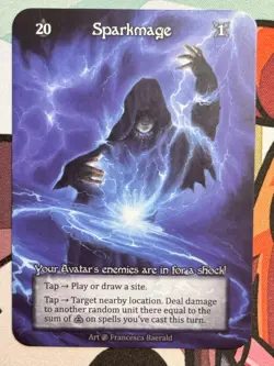 Sorcery: Contested Realm Sparkmage Beta Avatar Non Foil Card Erik's Curiosa - Image 1