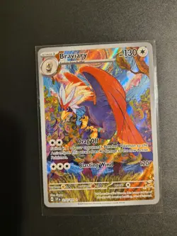 Pokemon TCG Braviary Illustration Rare Card 214/191 SV08 Surging Sparks NM - Image 2