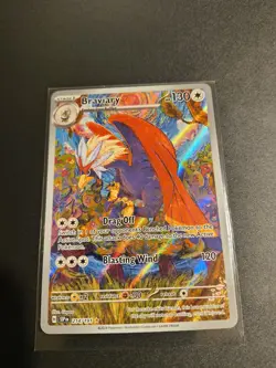 Pokemon TCG Braviary Illustration Rare Card 214/191 SV08 Surging Sparks NM - Image 5