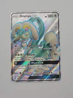 Pokemon TCG Drampa GX Guardians Rising Full Art Holo Ultra Rare Card 142/145 NM - Image 1