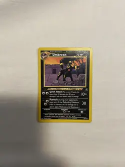 Umbreon 1st edition pokemon card non holo - neo discovery #32/75 - LP-EXC - Image 1