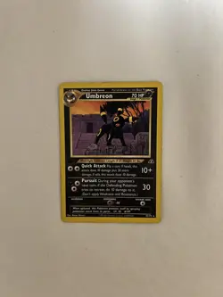 Umbreon 1st edition pokemon card non holo - neo discovery #32/75 - LP-EXC - Image 2