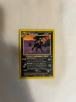 Umbreon 1st edition pokemon card non holo - neo discovery #32/75 - LP-EXC - Image 3