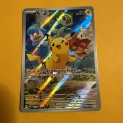 PIKACHU 27 SVP Black Star Promo FA holo Pokemon TCG card - Image 1
