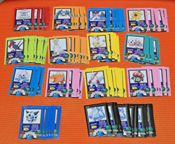 Japanese Pokemon Carddass Zukan Sticker Cards Lot (135 Stickers) Vintage Bandai - Image 1