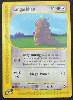 Kangaskhan 88/147 Aquapolis Pokemon Trading Card Game HP - Image 1