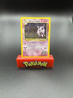 Pokemon Gengar Holo Gym Heroes Card Swirl 14/132 Sabrina's Gengar NM/LP Swirl - Image 1