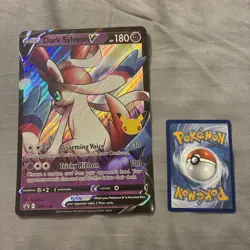 Pokemon TCG Cards Dark Sylveon V SWSH134 Black Star Promo JUMBO / OVERSIZE - Image 1