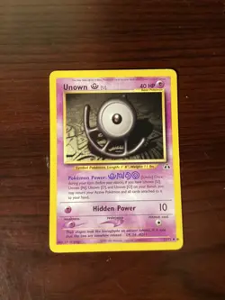 Pokemon Card - Neo Discovery 51/75 - UNOWN [U] (uncommon) - NM - Image 1