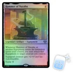 FOIL HAMMER OF NAZAHN Commander Masters Magic MTG MINT CARD - Image 1