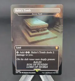 Regular Borderless Balin’s Tomb Ancient Tomb Magic The Gathering 357 - Image 1