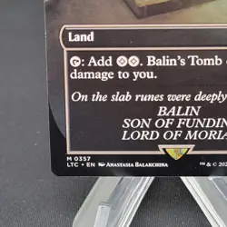 Regular Borderless Balin’s Tomb Ancient Tomb Magic The Gathering 357 - Image 4